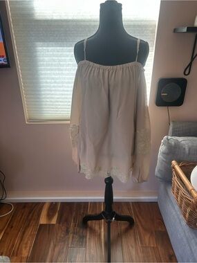 Women's Off-Shoulder Long Sleeve Blouse Silk